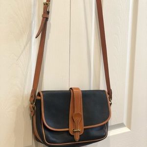 Dooney & Bourke Vintage large Equestrian Messenger Cross Body Bag Authentic!